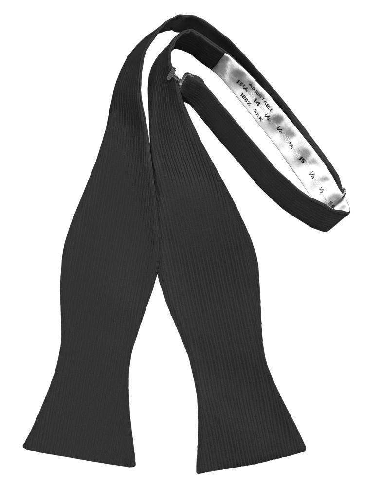 Black Faille Silk Ascot Black Faille Silk Ascot