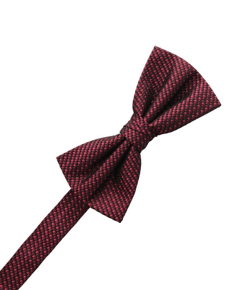 Wine Silk Weave Bow Tie Wine Silk Weave Bow Tie