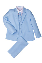 Little Tuxedos "Mason" Kids Sky Blue Suit (5-Piece Set)