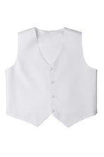 Little Tuxedos "Mason" Kids White Suit (5-Piece Set)