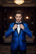 Xander Xiao "Amsterdam" Royal Blue Tuxedo Jacket