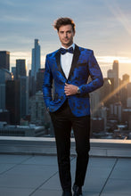 Xander Xiao "Amsterdam" Royal Blue Tuxedo Jacket