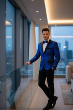 Xander Xiao "Amsterdam" Royal Blue Tuxedo Jacket