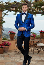 Xander Xiao "Amsterdam" Royal Blue Tuxedo Jacket