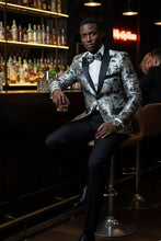 Xander Xiao "Amsterdam" Silver Tuxedo Jacket