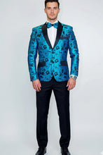 Xander Xiao "Amsterdam" Turquoise Tuxedo Jacket