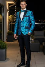 Xander Xiao "Amsterdam" Turquoise Tuxedo Jacket