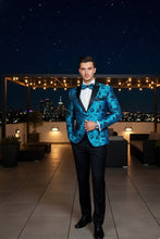 Xander Xiao "Amsterdam" Turquoise Tuxedo Jacket