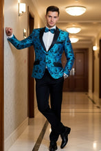 Xander Xiao "Amsterdam" Turquoise Tuxedo Jacket