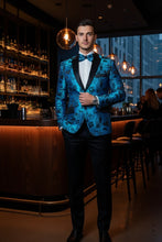 Xander Xiao "Amsterdam" Turquoise Tuxedo Jacket