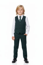BLACKTIE "Liam" Kids Hunter Green Suit (5-Piece Set)