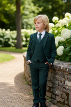BLACKTIE "Liam" Kids Hunter Green Suit (5-Piece Set)