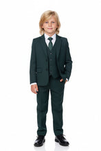 BLACKTIE "Liam" Kids Hunter Green Suit (5-Piece Set)