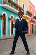 BLACKTIE "Liam" Kids Midnight Blue Suit (5-Piece Set)