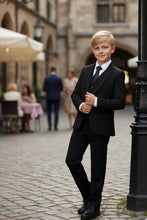 BLACKTIE "Liam" Kids Onyx Black Suit (5-Piece Set)