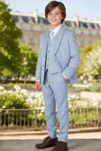 BLACKTIE "Liam" Kids Powder Blue Suit (5-Piece Set)