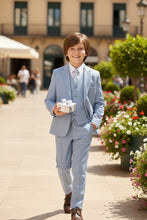 BLACKTIE "Liam" Kids Powder Blue Suit (5-Piece Set)