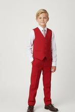 BLACKTIE "Liam" Kids Red Suit (5-Piece Set)