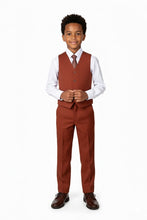 BLACKTIE "Liam" Kids Rust Suit (5-Piece Set)