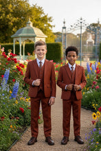 BLACKTIE "Liam" Kids Rust Suit (5-Piece Set)
