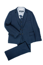 BLACKTIE "Liam" Kids Midnight Blue Suit (5-Piece Set)