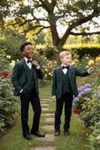 BLACKTIE "London" Kids Hunter Green Tuxedo (5-Piece Set)