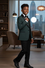 Little Tuxedos "Mason" Kids Hunter Green Suit (5-Piece Set)