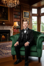 BLACKTIE "London" Kids Onyx Black Tuxedo (5-Piece Set)