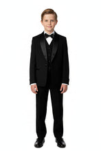 BLACKTIE "London" Kids Onyx Black Tuxedo (5-Piece Set)