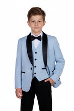 BLACKTIE "London" Kids Powder Blue Tuxedo (5-Piece Set)