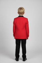 BLACKTIE "London" Kids Red Tuxedo (5-Piece Set)