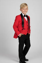 BLACKTIE "London" Kids Red Tuxedo (5-Piece Set)