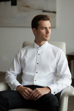 Cardi "David" White Wingtip Tuxedo Shirt