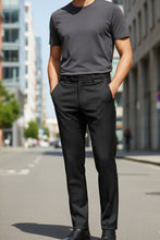 Cardi "Ethan" Black Super 150's Luxury Viscose Blend Suit Pants