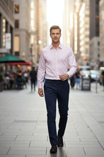Cardi "Jamison" Pink Twill Spread Collar Dress Shirt