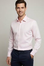 Cardi "Jamison" Pink Twill Spread Collar Dress Shirt