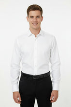 Cardi "Jamison" White Twill Spread Collar Dress Shirt