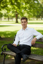 Cardi "Jamison" White Twill Spread Collar Dress Shirt