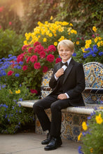 BLACKTIE "Kingston" Kids Onyx Black Tuxedo (5-Piece Set)