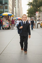 Little Tuxedos "Mason" Kids Black Suit (5-Piece Set)