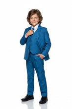 Little Tuxedos "Mason" Kids Cobalt Suit (5-Piece Set)