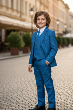 Little Tuxedos "Mason" Kids Cobalt Suit (5-Piece Set)