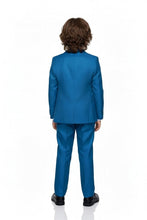 Little Tuxedos "Mason" Kids Cobalt Suit (5-Piece Set)