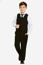 Little Tuxedos "Mason" Kids Dark Charcoal Suit (5-Piece Set)
