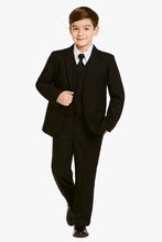 Little Tuxedos "Mason" Kids Dark Charcoal Suit (5-Piece Set)
