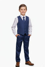 Little Tuxedos "Mason" Kids Indigo Suit (5-Piece Set)