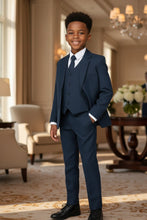 Little Tuxedos "Mason" Kids Navy Suit (5-Piece Set)