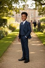 Little Tuxedos "Mason" Kids Navy Suit (5-Piece Set)