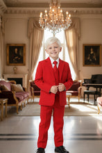 Little Tuxedos "Mason" Kids Red Suit (5-Piece Set)
