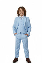 Little Tuxedos "Mason" Kids Sky Blue Suit (5-Piece Set)
